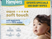 pampers Șervețelele umede aqua soft touch (3x60) 180 buc.