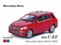 msz 68339 Металлическая модель "Машина mercedes-benz ml63 amg 1:32" в асс.