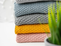 sensillo-43495 pătură din bambus cu glugă (90 x 85 cm) grafit