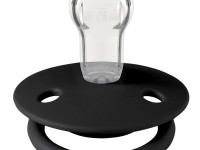 bibs Пустышка круглая силиконовая de lux (0-36 м.) black
