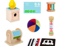 tooky toy tk750 Набор игрушек для раннего развития "Развивающая коробка" (21 предмет)