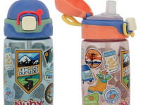 nuby nv04047 cana "soft spout push cup" 415 ml.  (de la 4 ani) in sort. 