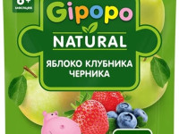 gipopo Пюре яблоко, клубника, черника (6 м+) 90 гр.