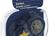 lovi 22/892 suzeta dinamica din silicon "stardust" (0-3 m) 2 buc. 