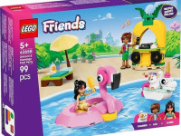lego friends 42658 constructor "petrecere la piscină cu unicornul și flamingo" (99 el.)