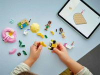 lego friends 42658 constructor "petrecere la piscină cu unicornul și flamingo" (99 el.)