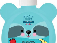 beauty derm kids gel de duș și șampon cu aromă de căpșuni și banane (300 ml)
