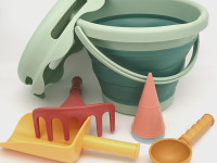 compactoys 99700401 set de nisip compact 7 &icirc;n 1 (verde)