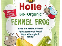 holle bio organic piure "fennel frog" pere-mere-fenicul (6  luni +) 100 gr.