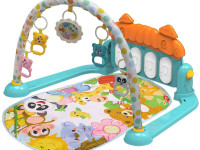 chipolino covoras de joaca cu pian zoo party pgrzp02301bl blue