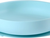 beaba 2676 Силиконовая тарелка на присоске (голубой)