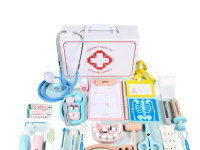 73121 trusă de medic din lemn &icirc;ntr-o valiză