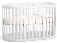 set mobilier pentru copii veres bern oval (pătuț + comodă + dulap)