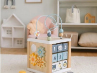 baby mix 58894 Куб интерактивный montessori wood "Сафари"