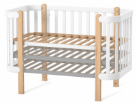 veres 05.1.1.21.06 opțiune cu saltea "patut-leagan ЛД5 monaco" (80x60 cm.) alb