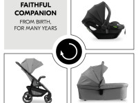 hauck cărucior 3 in 1 shop n care trio set grey
