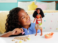 disney princess jfc40 păpușa "prințesa moana" din seria "prietenii mării" cu nisip