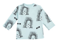 minikin 242290368 tricou cu mânecă lungă "hedgehog" (m.68) albastru