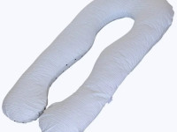 veres 301.15.06 pernă pentru gravide &icirc;n formă de u (140х75 cm.) gri\triunghiuri