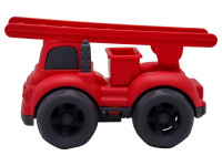 funky toys ft0278075 mașină de pompieri cu scară eco (10 cm) roșie