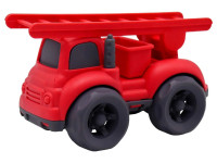 funky toys ft0278075 mașină de pompieri cu scară eco (10 cm) roșie