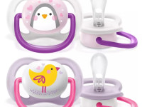 avent scf080/11 Пустышка силиконовая ultra air "i love" 2 шт. (0-6 м.) в асс.