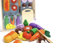 tooky toy tki015 Деревянный набор нарезки “Овощи в ящике”