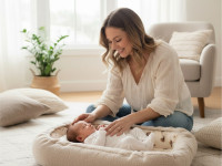 sevi 280-5 cocon pentru nou-născuți "teddy ecru"