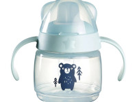 tommee tippee tt0511 cana cu sistem anti-varsare "softspout" albastru (4 luni+) 150 ml.