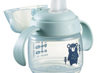 tommee tippee tt0511 cana cu sistem anti-varsare "softspout" albastru (4 luni+) 150 ml.
