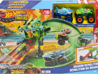 hot wheels jfr06 set de joc "monster trucks sharks vs dinos"
