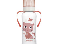 canpol 11/845 sticluta cu mâner "happy animals" 250ml.(12+)