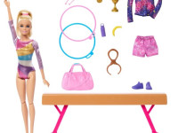 barbie hrg52 set de joc "antrenament de gimnastică"