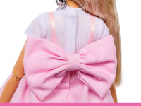 barbie hyv27 papusa "barbie deluxe style" blonda intr-o rochie roz pastel