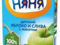 ФрутоНяня nectar mere-prune cu pulpă 200 ml. (5 m+)