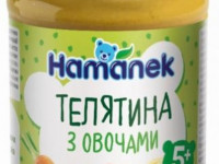 hame пюре "hamanek" телятина с овощами (5 м.+) 190 гр. 