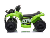 babymix 55718 atv electric quad verde