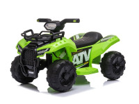 babymix 55718 atv electric quad verde