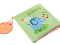 bocioland-1965 0953 Мягкая шуршащая книжка с пищалкой "Животные" bl095