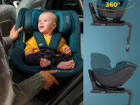 kinderkraft scaun auto i- guard i-size 360&deg;С gr.0+/1 (40-105 cm.) negru grafit