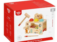 tooky toy tf827 Деревянная игрушка 2в1 "Ксилофон с молотком"