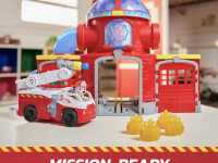 paw patrol 6073760 set de joacă „stația de pompieri a lui marshall. patrula cățelușilor”