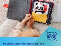 canpol 68/088 Сенсорная книга с механизмом "babiesboo" Панда