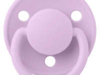 bibs suzeta rotunda din silicon de lux (0-36 luni) violet sky