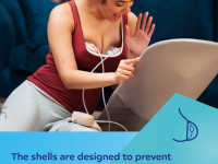 canpol 20/106 Двойной портативный молокоотсос "milkshell"