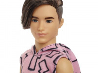 barbie hbv27 Кукла Кен "Модник" в безрукавке с молниями