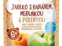 hame Пюре "hamánek" Яблоко-банан-абрикос-кукурузная каша 100 гр. (6m+)