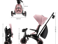 kinderkraft Трицикл складной jazz 2 розовый