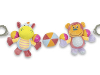 baby mix 53577 jucărie pentru cărucior „mamuță/hipopotam”