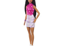 barbie hrh13 Кукла "Модница" в розовом топе со звездным принтом
